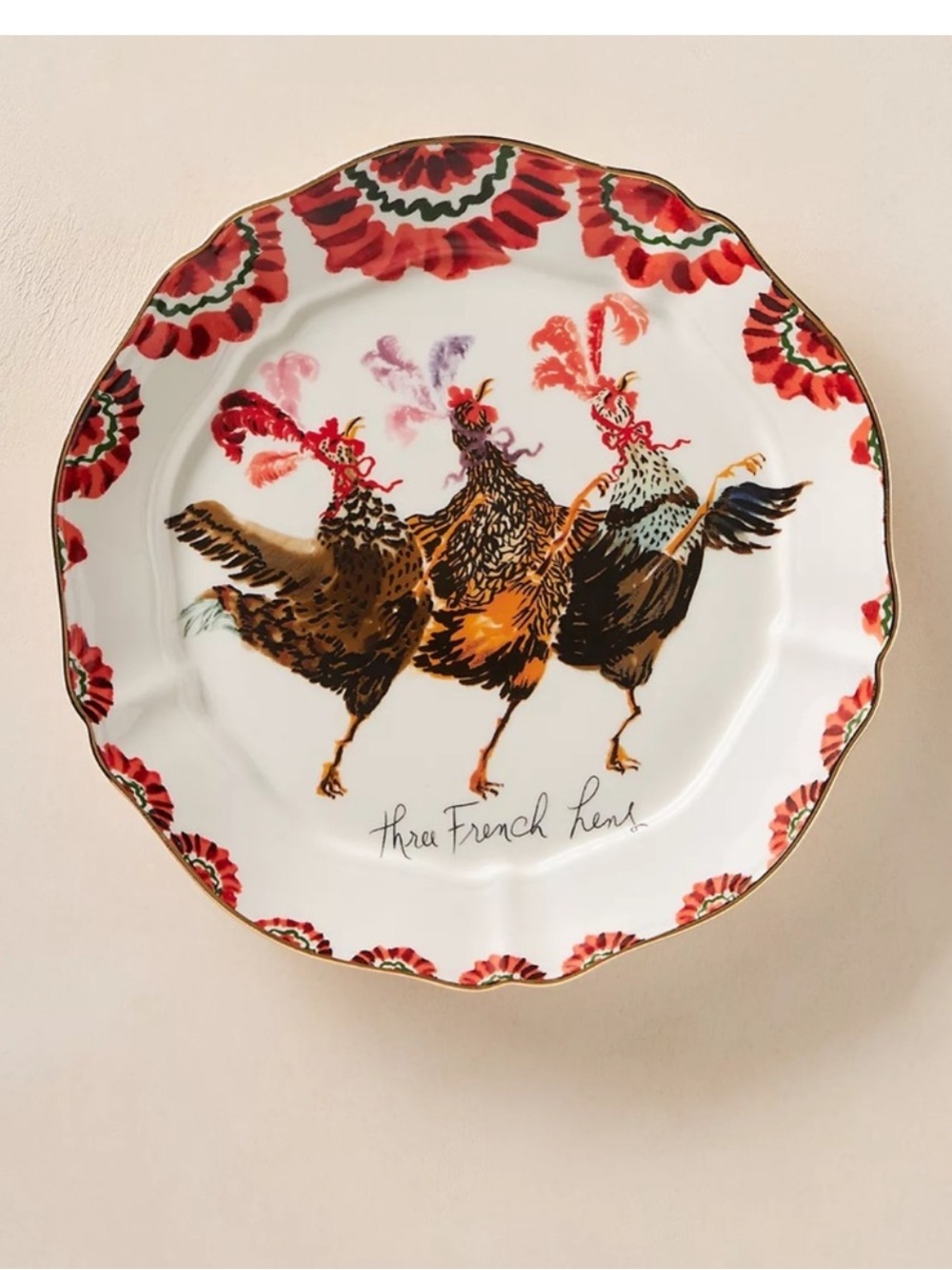 Anthropologie Inslee Fariss 12 Days Dessert Plate